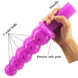 Adult Toys Anal Plug Five Beads Butt With Handle Big Ass Sex Doll Masturbate Flirting Women Men Product Shop - 2