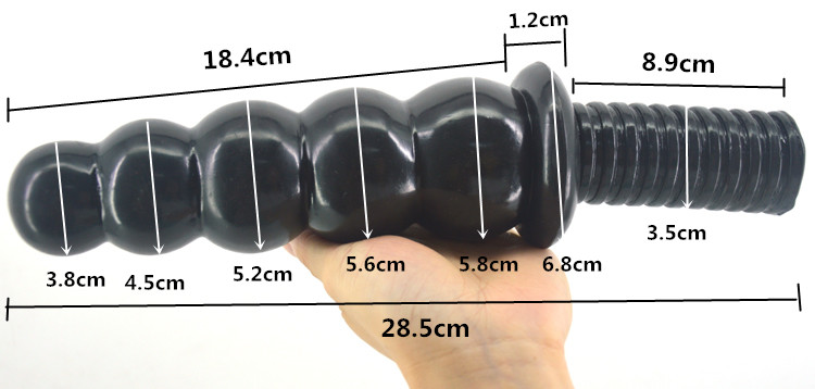 Anal Beads Plug With Handle Unisex Adult Sex Toy For Men Women Big Ass Masturbation Flirting Doll - 3