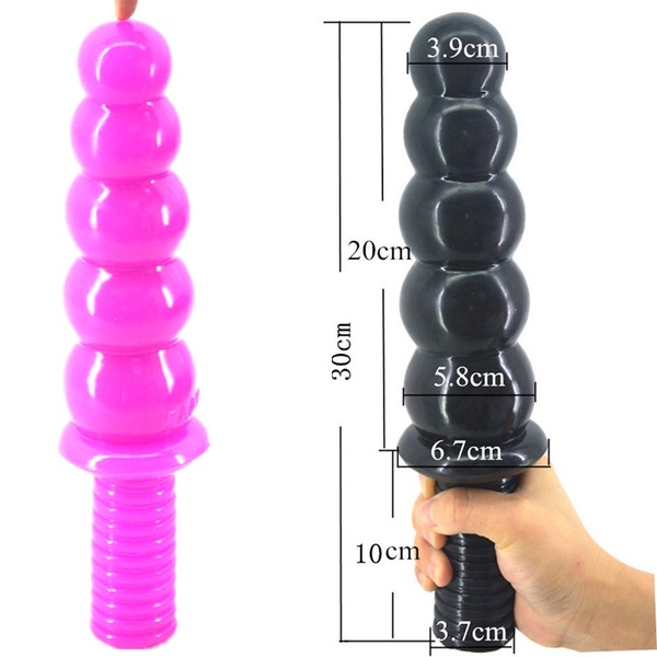 Anal Beads Plug With Handle Unisex Adult Sex Toy For Men Women Big Ass Masturbation Flirting Doll - 1