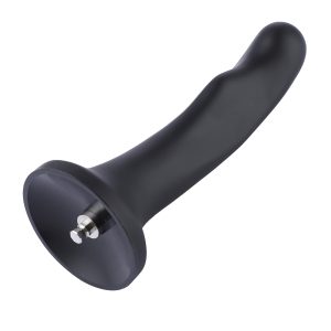 Hismith 18 5cm Silicone Butt Plug With Kliclok Tail For Premium Sex Machine Black Long Toy Anal Toys