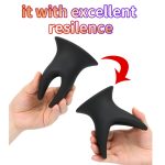Huge Butt Plug V Type Hollow Anal Silicone Prostate Massage Vaginal Speculum Adult Sex Toys For Woman Men - 3