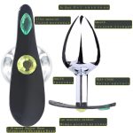 Metal Anal Plug With Corlor Jeweled 3 Style S M L Steel Butt For Women Men Sex Toys Wearing Outdoor All Day Beginner - 3