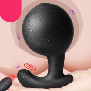 Wireless Remote Control Inflatable Vibrating Anal Plug Male Prostate Massager Expansion Butt Vibrator Erotic Gay Toys