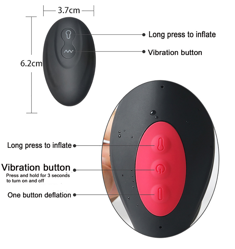 Wireless Remote Vibrating Prostate Massager Expandable Anal Plug Male Butt Vibrator Erotic Gay Sex Toy - 10
