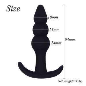 Silicone Anal Sex Toy Butt Plug Prostate Massager Product For Man And Beginner - 2