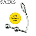 2 Balls Anal Hook Male Chastity Cock Ring Penis Lock With Ball Plug Sex Toys 3 Size For Choice - 3