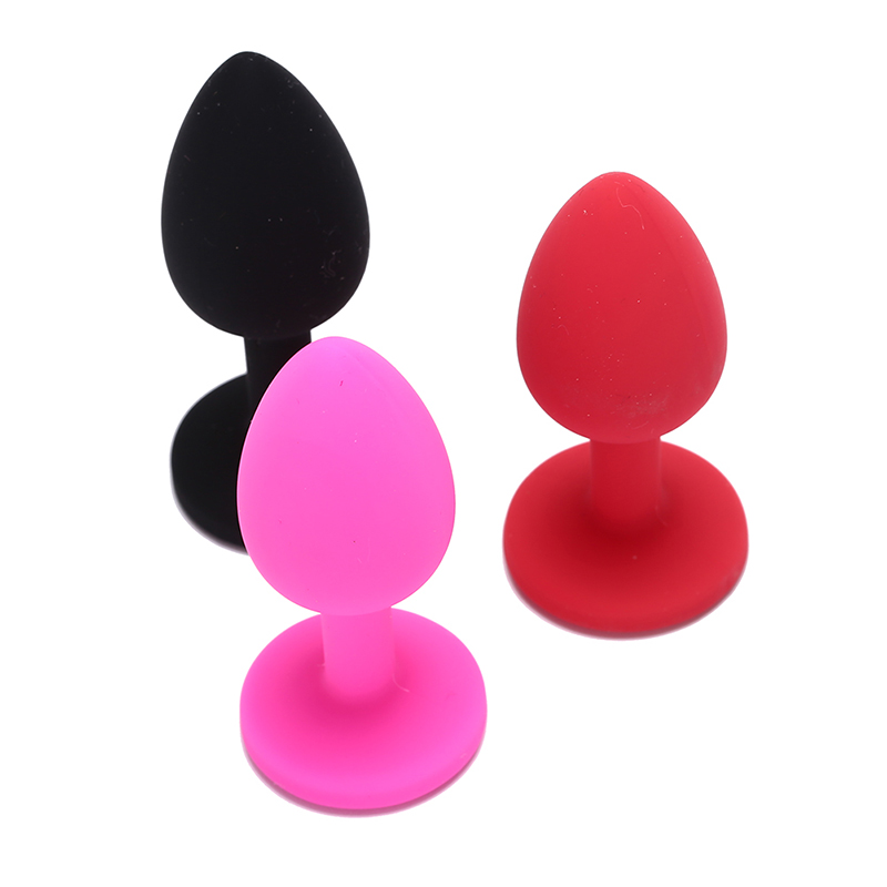 Silicone Anal Plug Set Unisex Adult Intimate Massage Toys Comfortable Butt Plugs For Women Men Gay Random Color - 3