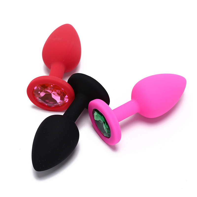 Silicone Anal Plug Set Unisex Adult Intimate Massage Toys Comfortable Butt Plugs For Women Men Gay Random Color - 1