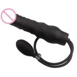 Silicone Anal Plug Inflatable Dildo Butt Stretcher Pump Expandable Massager Sex Toy For Women Men - 5
