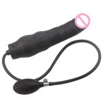 Silicone Anal Plug Inflatable Dildo Butt Stretcher Pump Expandable Massager Sex Toy For Women Men - 4