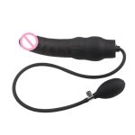 Silicone Anal Plug Inflatable Dildo Butt Stretcher Pump Expandable Massager Sex Toy For Women Men - 3