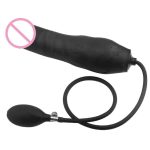 Silicone Anal Plug Inflatable Dildo Butt Stretcher Pump Expandable Massager Sex Toy For Women Men - 2