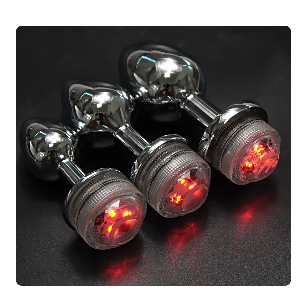 Metal Anal Plug With Remote Control Led Light Beads Prostate And Gspot Massager Unisex Adult Sex Toy - 9