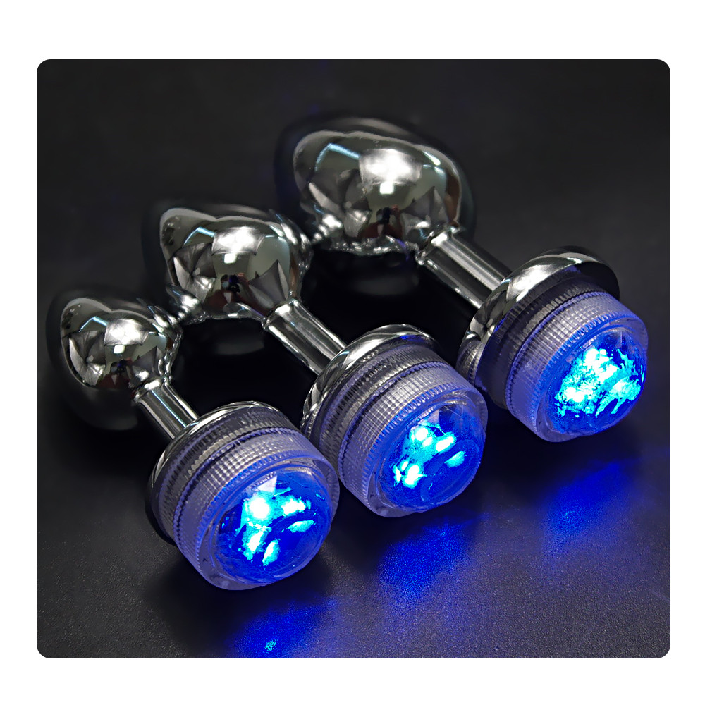 Metal Anal Plug With Remote Control Led Light Beads Prostate And Gspot Massager Unisex Adult Sex Toy - 7