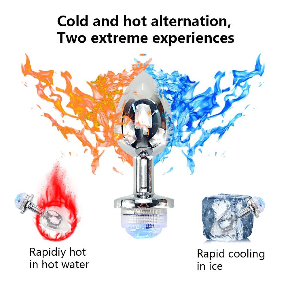 Metal Anal Plug With Remote Control Led Light Beads Prostate And Gspot Massager Unisex Adult Sex Toy - 3