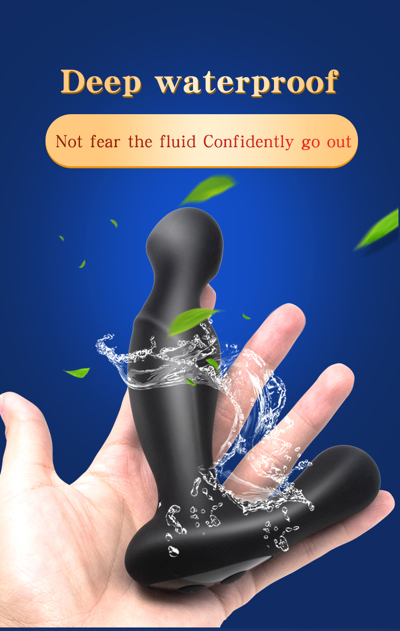 Prostate Massager Anal Plug With 5 Shock Levels Estim Remote Control Vibrating Masturbator For Sexual Wellness - 14