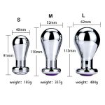 Huge Metal Butt Plug Big Jewelry Anal Balls Prostate Massager Buttplug Sex Toys For Women Men - 6