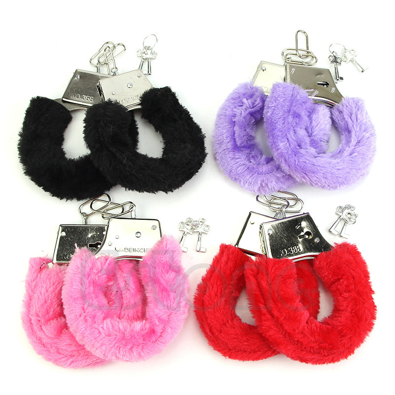 4 Color Metal Handcuffs For Couples Adult Role Play Toy Erotic Slave Tools Flirt Enhancer For Lovers - 31