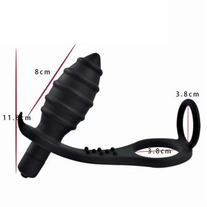 10 Speed Male Prostate Vibrating Massager Anal Plug Sex Toys For Men Products Gay Lock Ring - 2