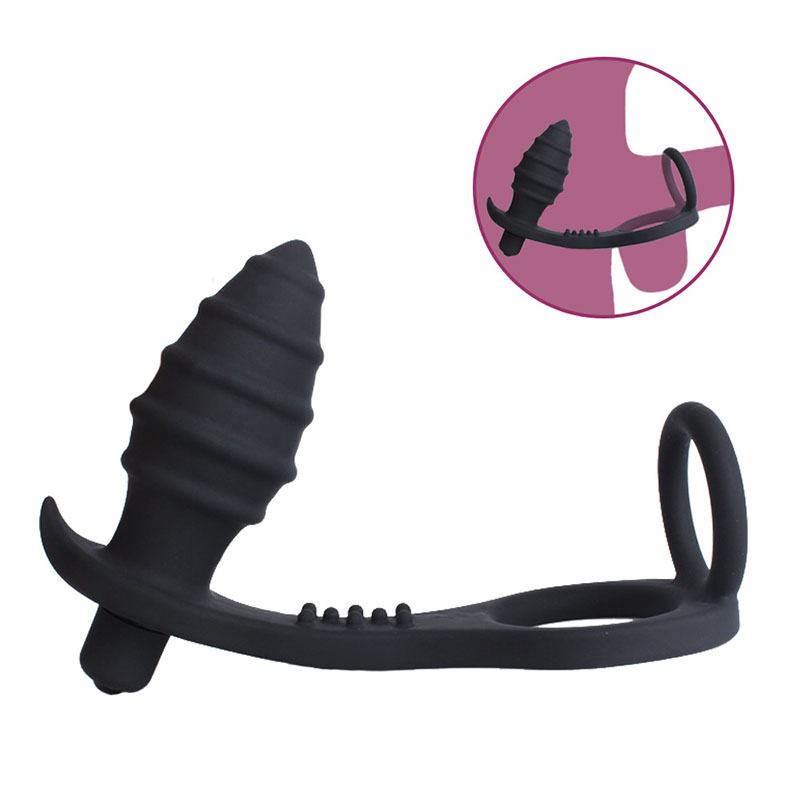 10speed Prostate Vibrating Massager Mens Anal Plug Sex Toy Gay Ring Lock Product - 1