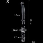 Diameter16 20 25 30mm Big Crystal Handle Glass Dildo Realistic Artifical Anal Stimulation Sex Toys For Women Men Gay - 3