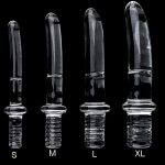 Diameter16 20 25 30mm Big Crystal Handle Glass Dildo Realistic Artifical Anal Stimulation Sex Toys For Women Men Gay - 2