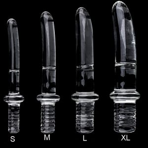 Diameter16 20 25 30mm Big Crystal Handle Glass Dildo Realistic Artifical Anal Stimulation Sex Toys For Women Men Gay - 2