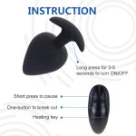 Vibrating Butt Plug Anal Vibrator Prostate Massager Trainer 10 Modes Remote Control G Spot Sex Toys For Man Women - 6