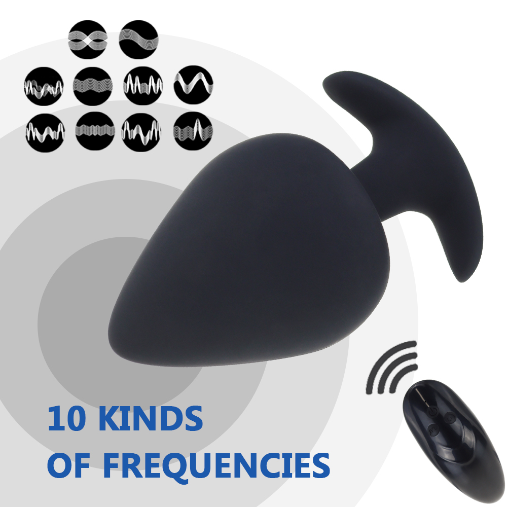 Silicone Vibrating Butt Plug 10mode Prostate Massager Gspot Vibrator Remote Control Anal Trainer Sex Toy For Men And Women - 5