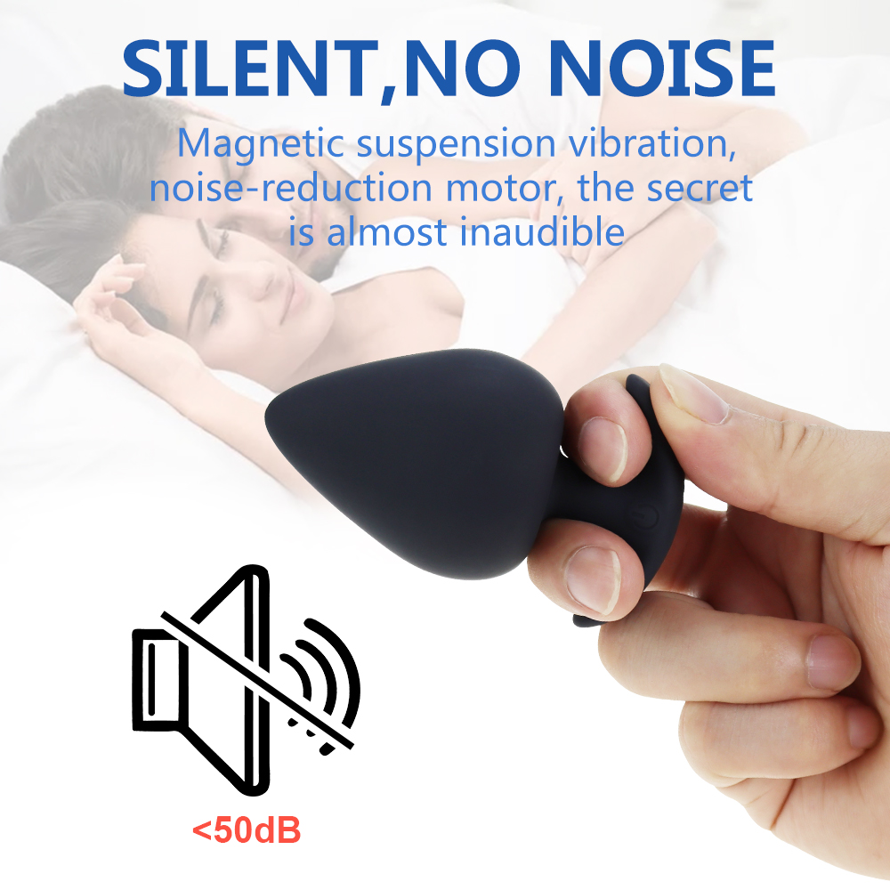 Silicone Vibrating Butt Plug 10mode Prostate Massager Gspot Vibrator Remote Control Anal Trainer Sex Toy For Men And Women - 3