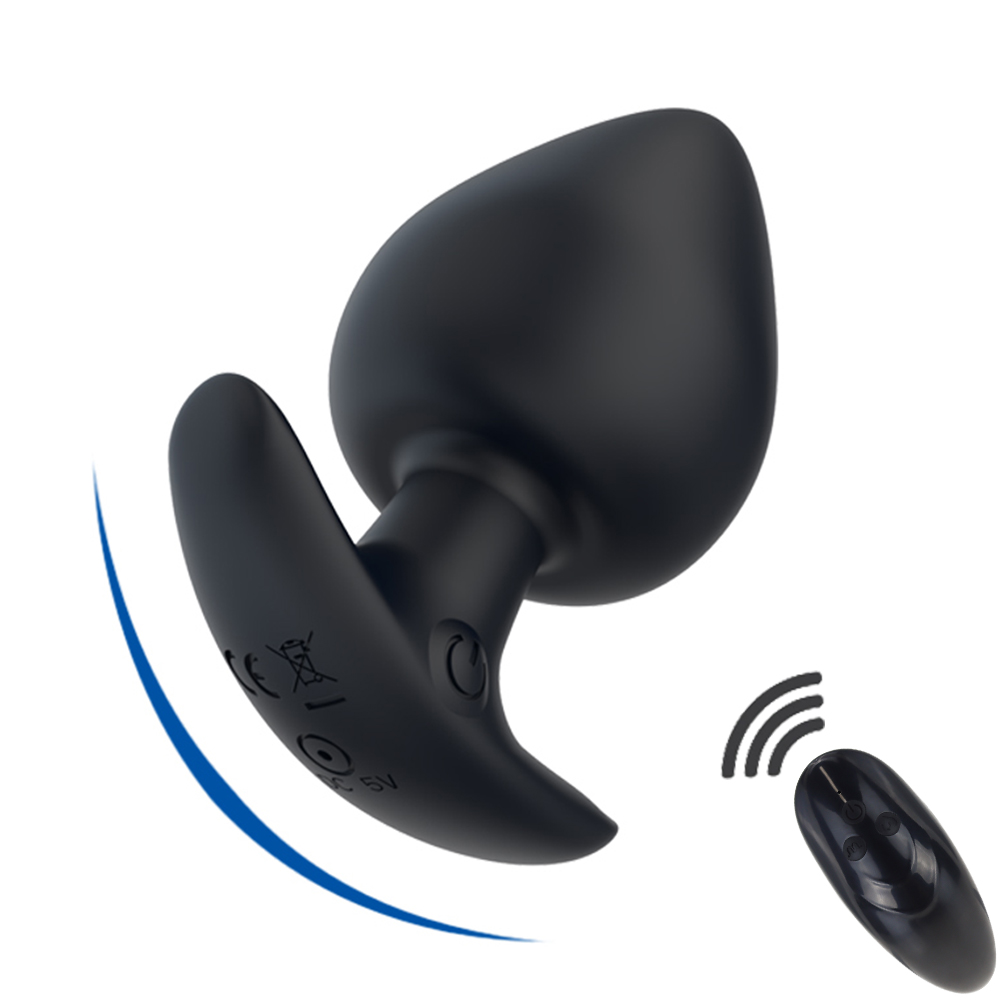 Silicone Vibrating Butt Plug 10mode Prostate Massager Gspot Vibrator Remote Control Anal Trainer Sex Toy For Men And Women - 1
