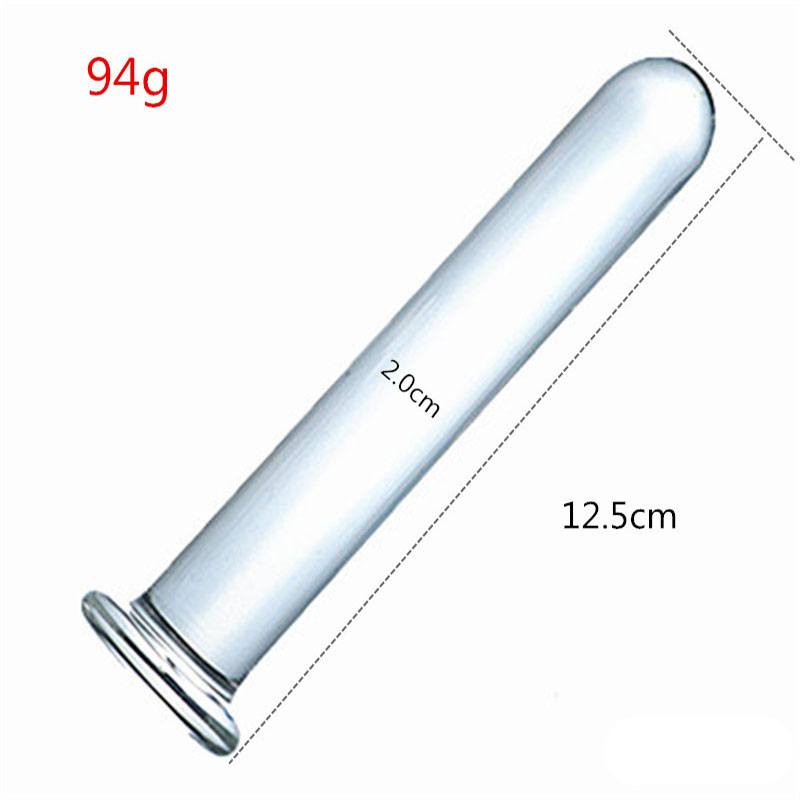 Unisex Hollow Glass Anal Dildo Plug Prostate Stimulator Smooth Anus Trainer Colon Massager Sex Toy - 5