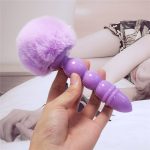 Anal Dildo Butt Plug Tail Plugs Beads Sex Toys For Women Men Couples Rabbit Adult Game - 4