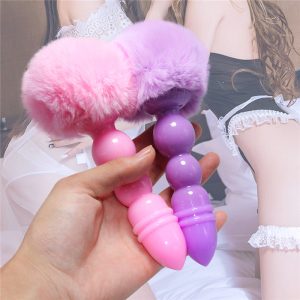 Anal Dildo Butt Plug Tail Plugs Beads Sex Toys For Women Men Couples Rabbit Adult Game