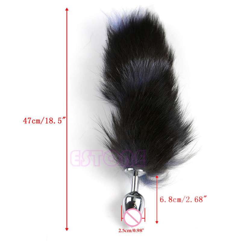 Quality Faux Fox Tail Anal Plug Adult Love Toy For Erotic Romance Exciting Play 947 - 6