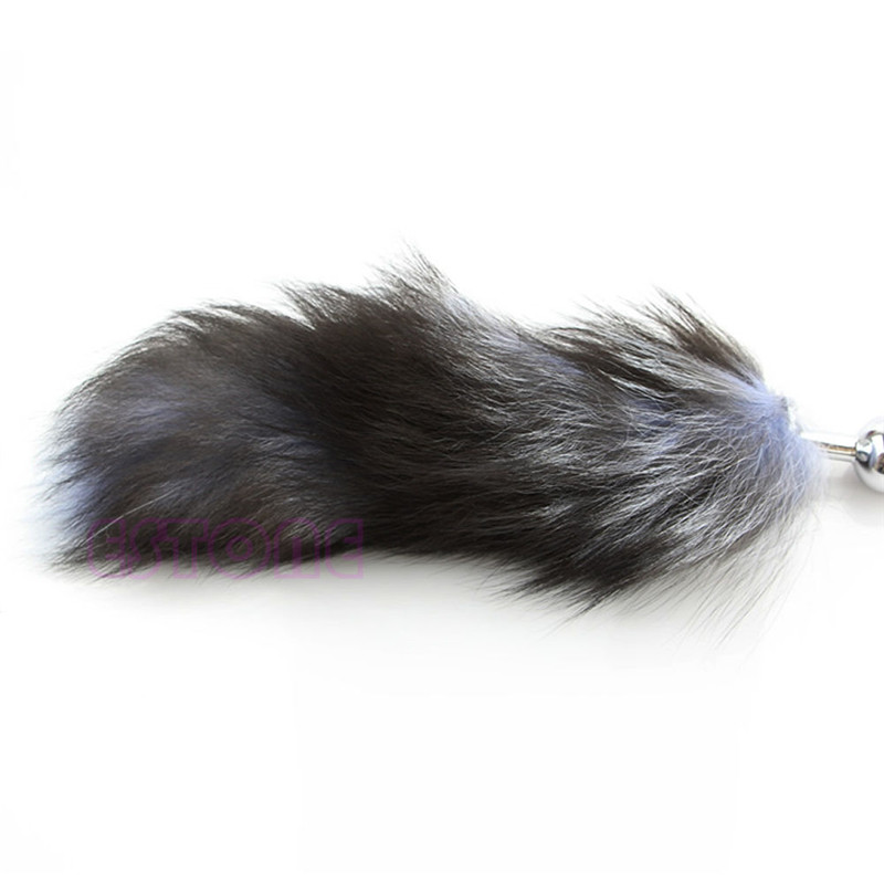 Quality Faux Fox Tail Anal Plug Adult Love Toy For Erotic Romance Exciting Play 947 - 5