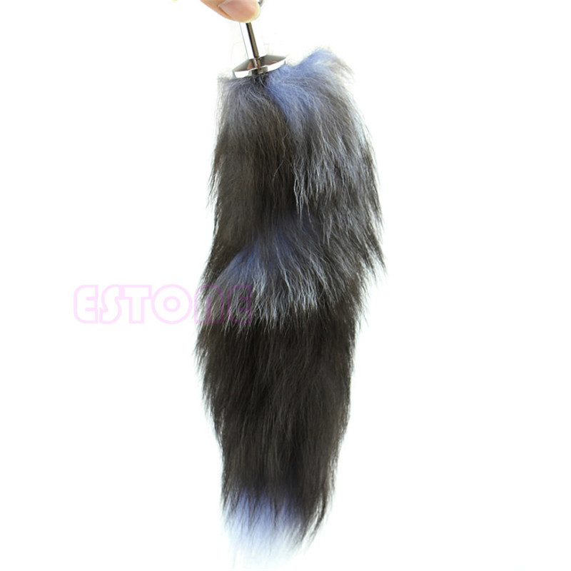 Quality Faux Fox Tail Anal Plug Adult Love Toy For Erotic Romance Exciting Play 947 - 3