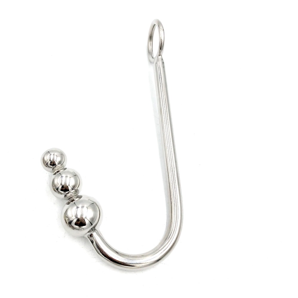Stainless Steel Adult Anal Hook Plug 8 Style Butt Plug With Clover Beads For Enhanced Pleasure - 6