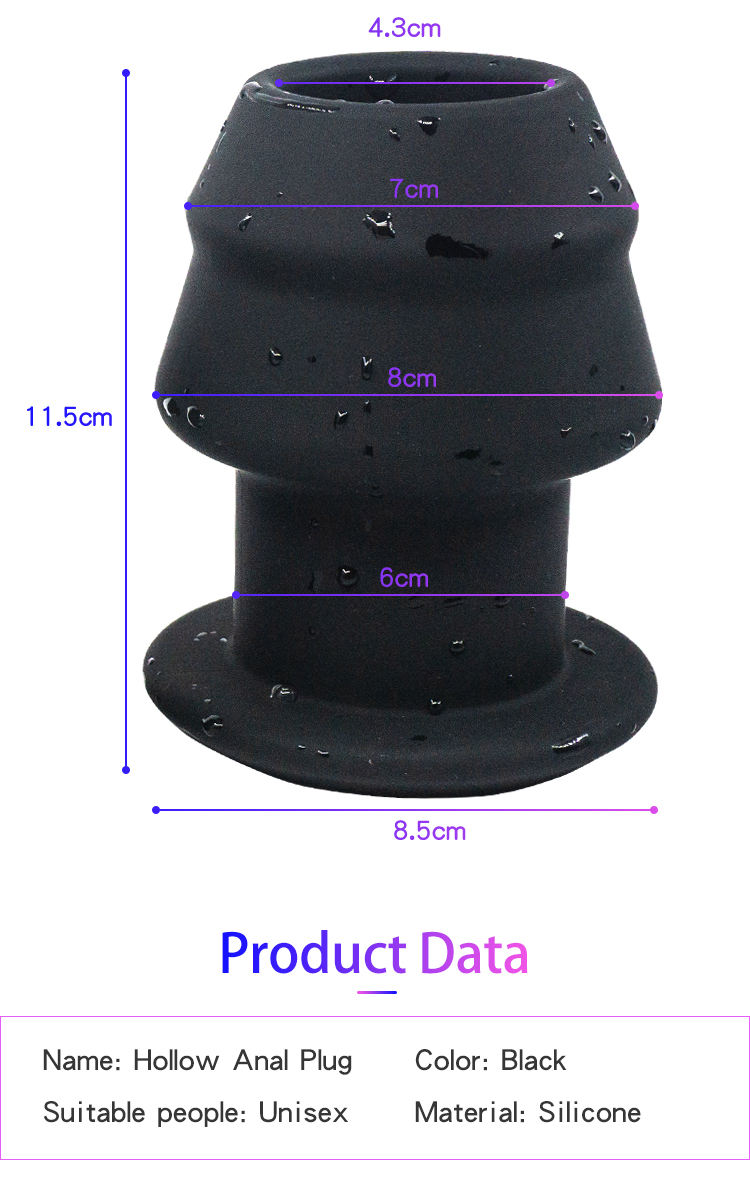 Large Silicone Anal Plug For Prostate Massage Anus Dilation Erotic Play Bdsm Game With Optional Stopper Speculum - 7