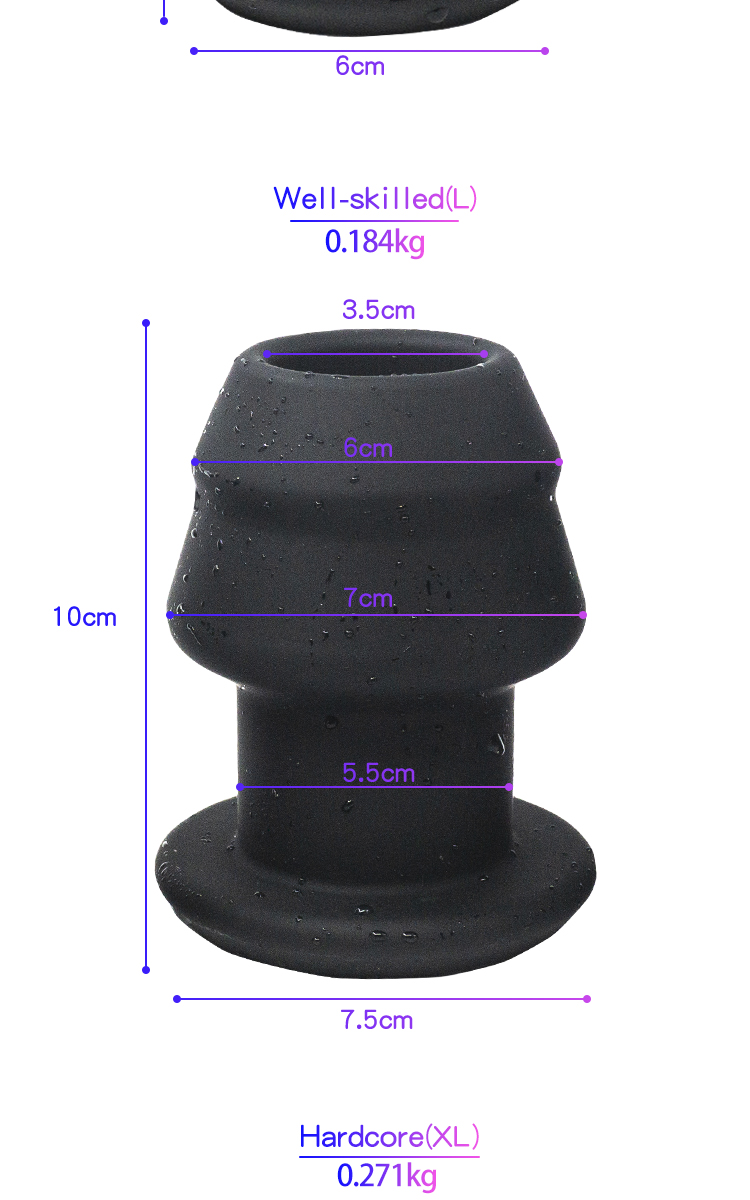 Large Silicone Anal Plug For Prostate Massage Anus Dilation Erotic Play Bdsm Game With Optional Stopper Speculum - 6