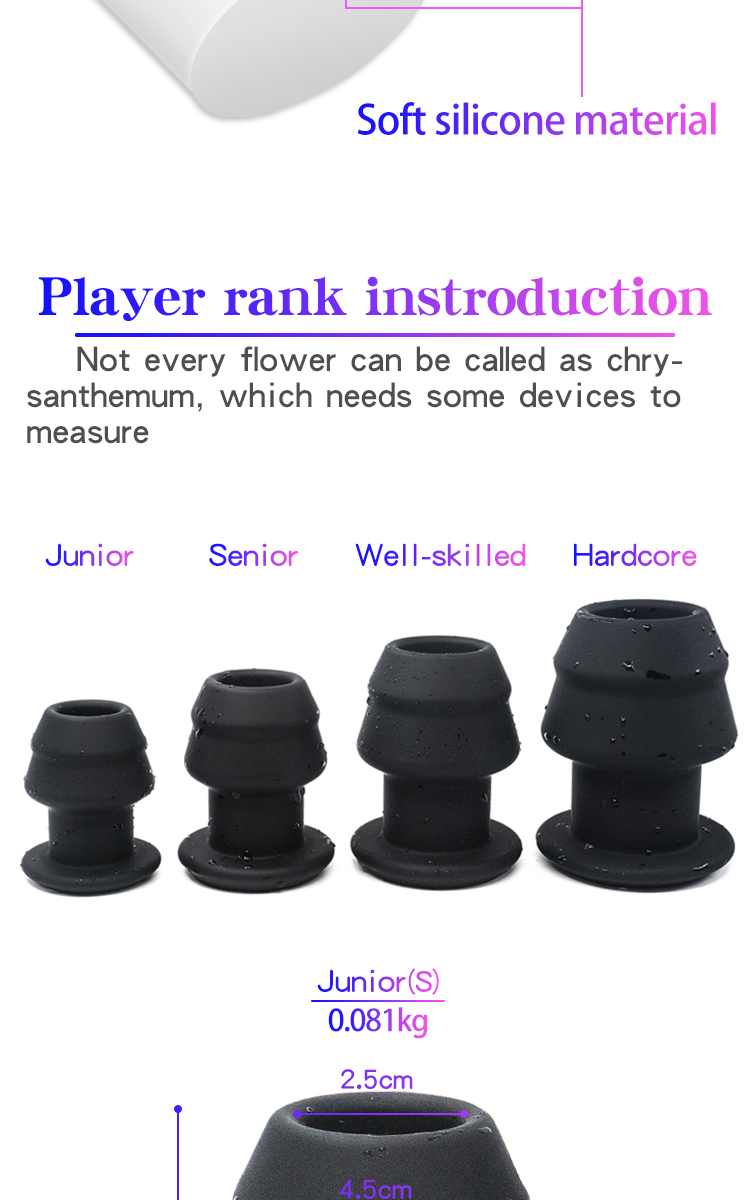 Large Silicone Anal Plug For Prostate Massage Anus Dilation Erotic Play Bdsm Game With Optional Stopper Speculum - 4
