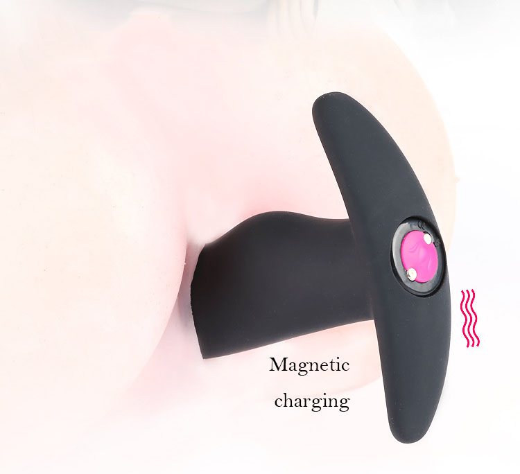 Silicone Vibrating Anal Plug Remote Control Prostate Massager 10speed Vibration Unisex Buttplug Dildo - 7