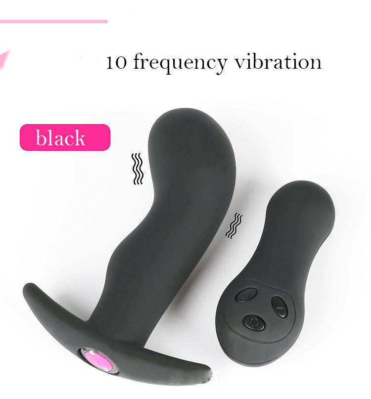 Silicone Vibrating Anal Plug Remote Control Prostate Massager 10speed Vibration Unisex Buttplug Dildo - 2