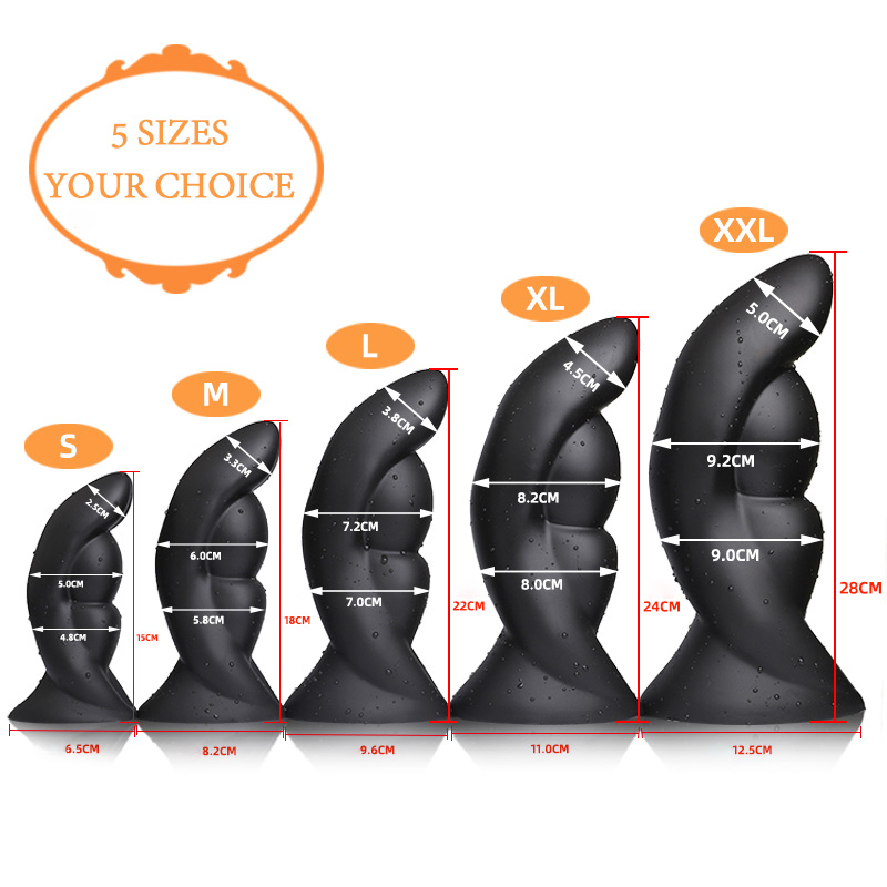 Extralarge Adult Erotic Sex Toys Anal Prostate Massage Tools Vaginal Anus Plugs For Men Women - 2