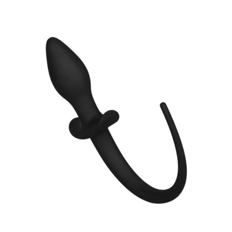 Silicone Anal Plug With Dog Tail Design Gspot Stimulation Toy For Adults Black Colorful Suitable For Men Women Gay - 5