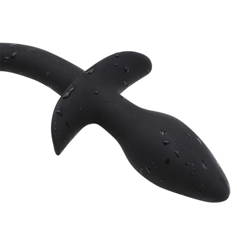 Silicone Anal Plug With Dog Tail Design Gspot Stimulation Toy For Adults Black Colorful Suitable For Men Women Gay - 4