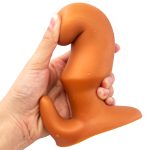 Silver Horn Anal Plug Dual-density Super Huge Butt Plugs Anus Dilation Sex Toys Big Vaginal Silicone Dildo Thick Dildos - 4
