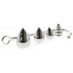 Sm Toys Replaceable Stainless Steel Anal Hook With Beads Hole Metal Butt Plug Anus Fart Putty Slave Prostate Massager Bdsm