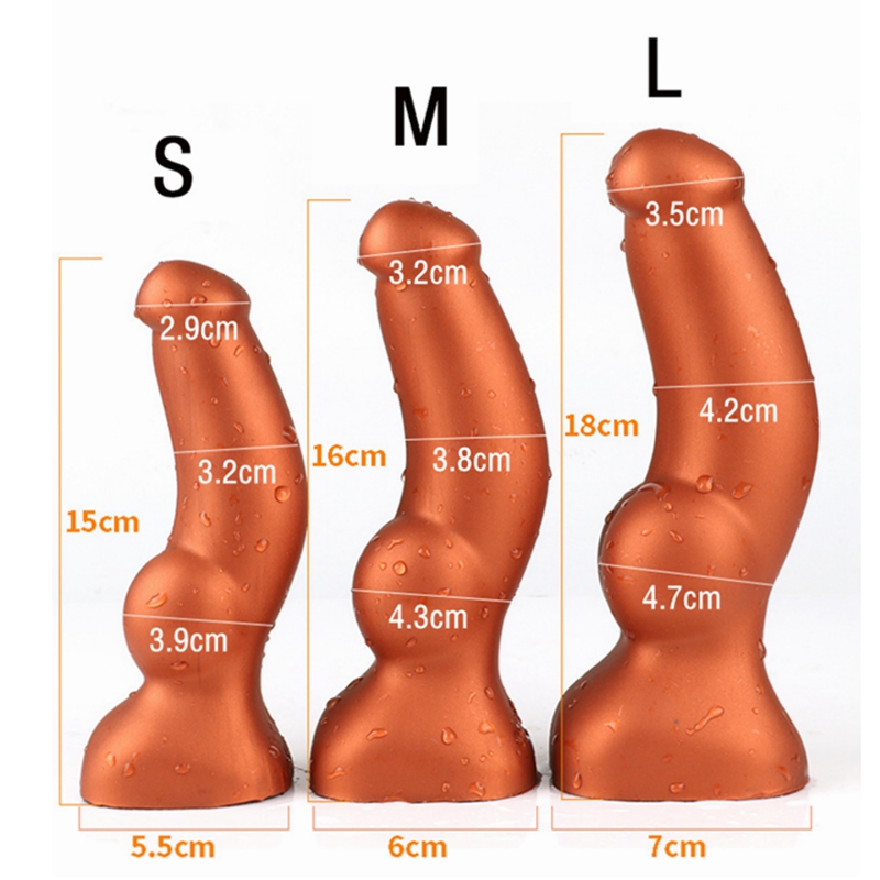 Silicone Big Dildo Butt Plug For Prostate Massage Anal Vaginal Stimulation Unisex Adult Toy - 12