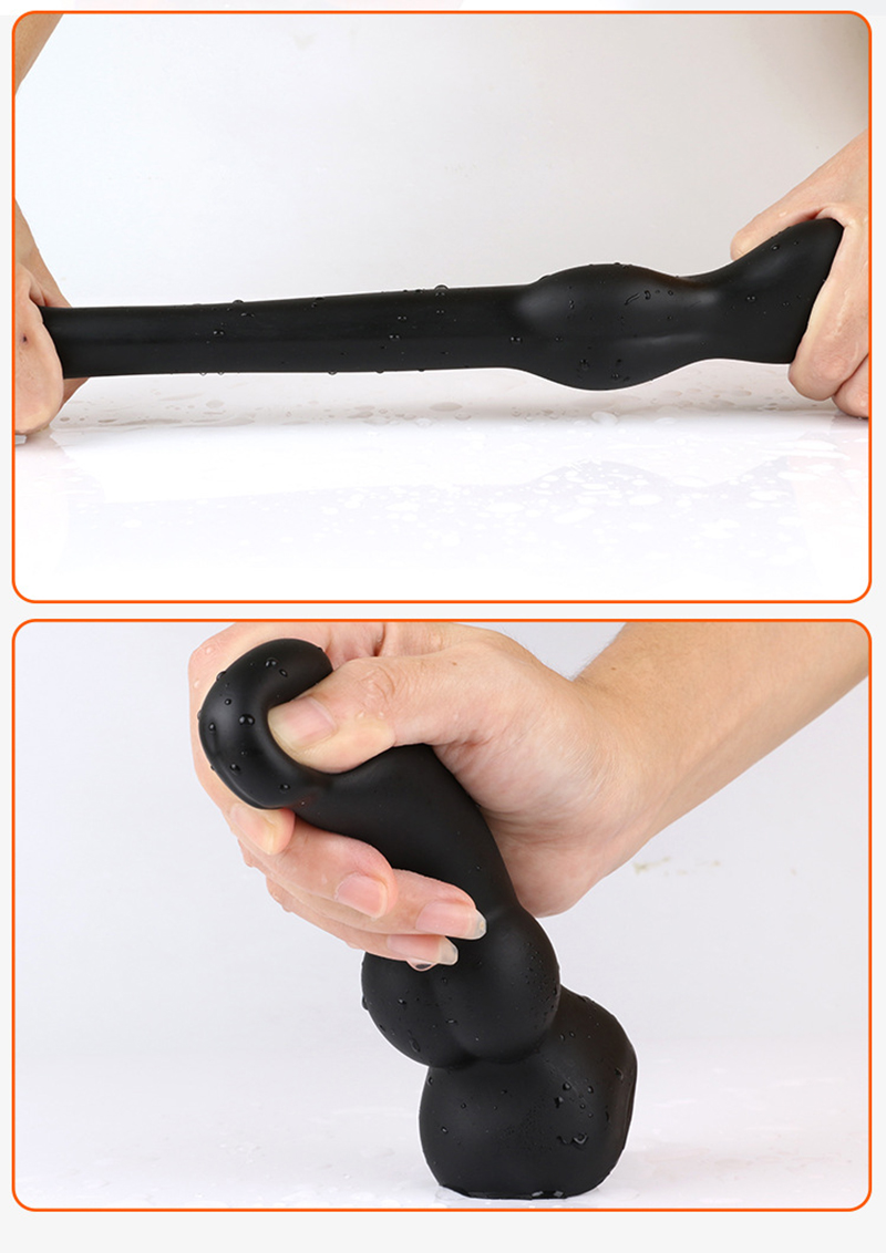 Silicone Big Dildo Butt Plug For Prostate Massage Anal Vaginal Stimulation Unisex Adult Toy - 6